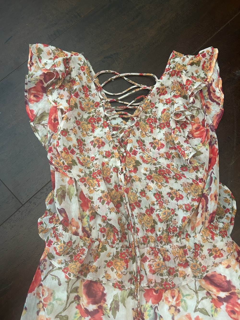 high low floral dress from the Dress Barn, never worn before size S - Picture 4 of 4